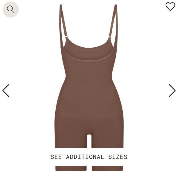 NEW SKIMS OPEN BUST MID THIGH BODYSUIT LARGE - Picture 5 of 6